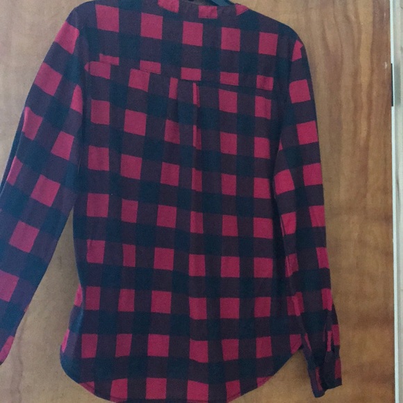 Flannel red and black Plaid shirt - Picture 4 of 4